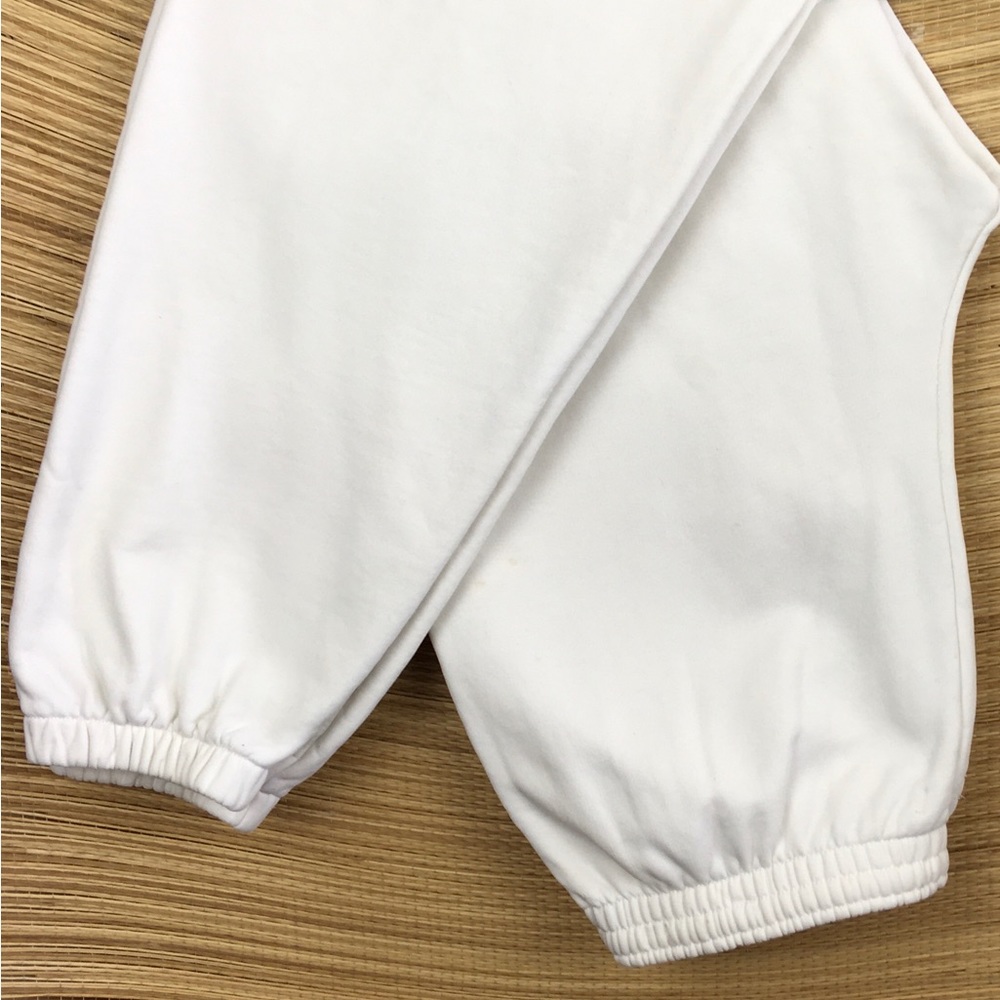 PANGAIA x Lorraine Schwartz Collab Unisex White Sweet Pants Size M - Picture 6 of 12